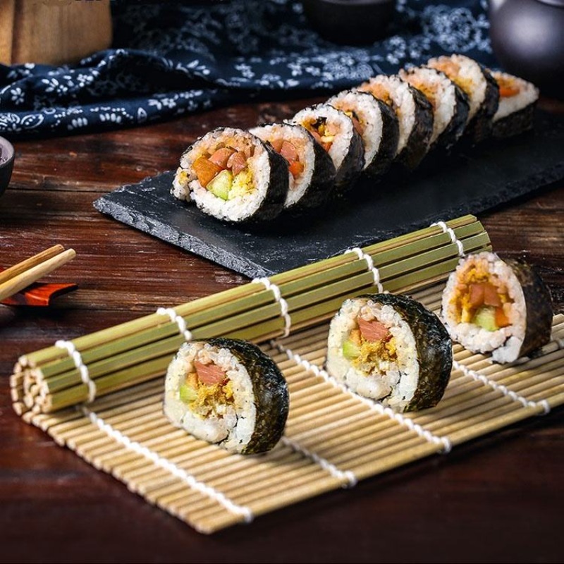 Sushi Mat Bamboo - DIY Bamboo Sushi Maker Rolling Mat