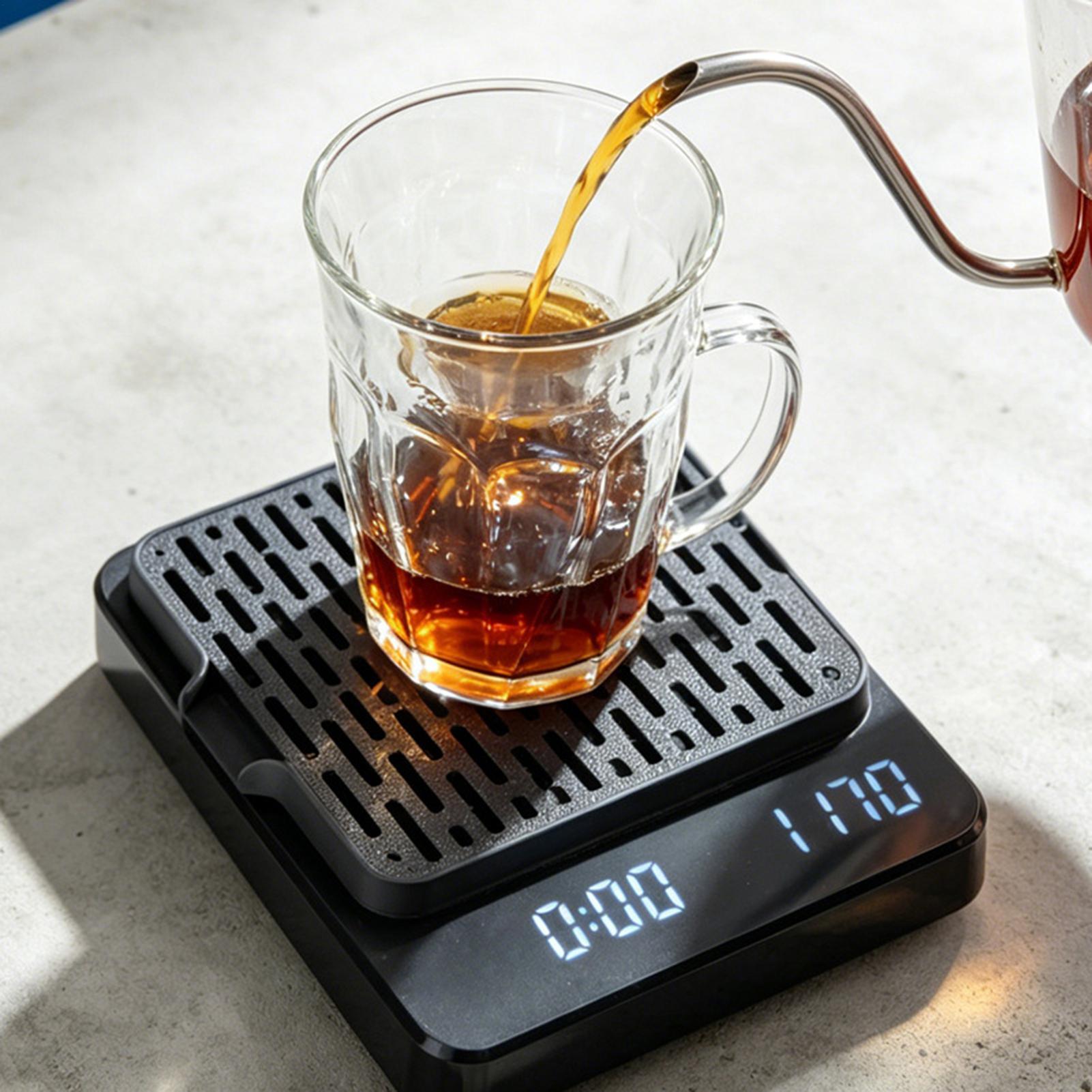 Home Cooking Recipes - Scale Auto-Draining Tray Digital Espresso Scale