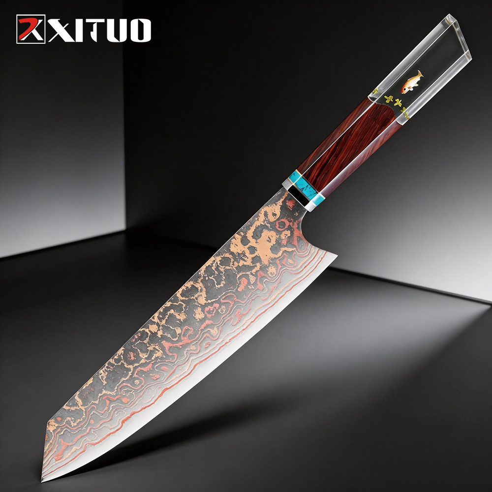Home Cooking Japanese - Kiritsuke Chef Knife,8 Inch, 37 Layers