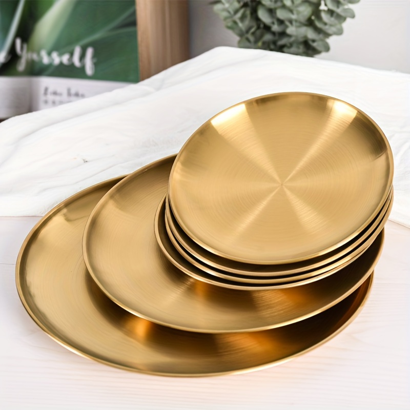 2pcs, Golden Pizza Plates, Sta - Home Cooking Recipes incelemesi ve fiyatı