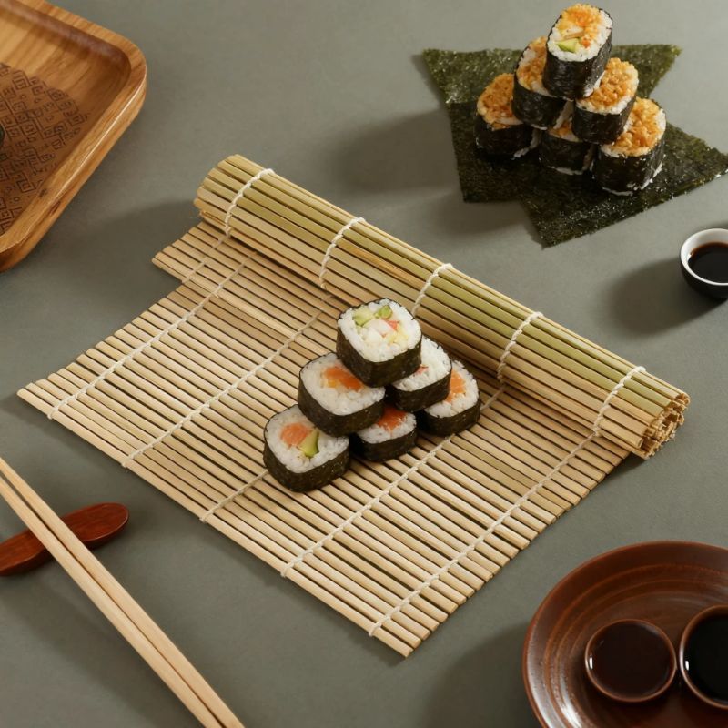 Natural Bamboo Sushi Mat Squar - Sushi Mat Bamboo incelemesi ve fiyatı