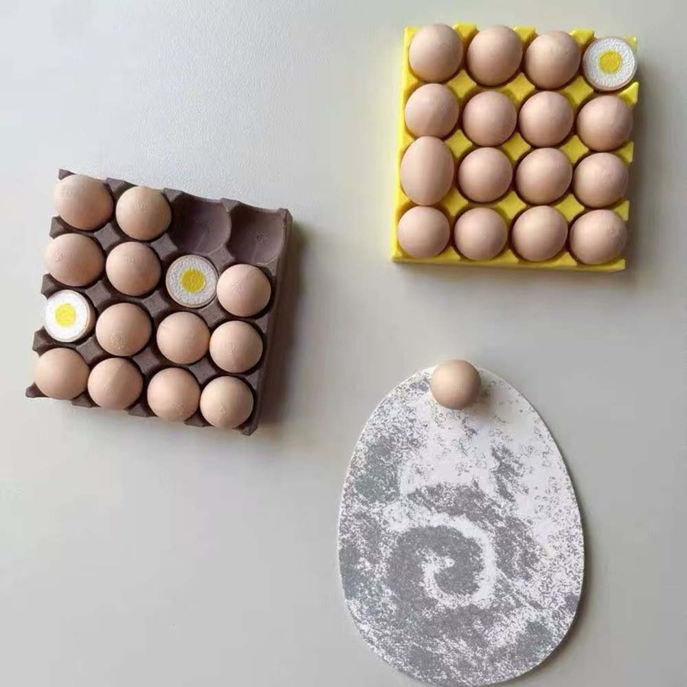 Egg Fridge Magnets Set Cute 3D - Home Cooking Recipes incelemesi ve fiyatı