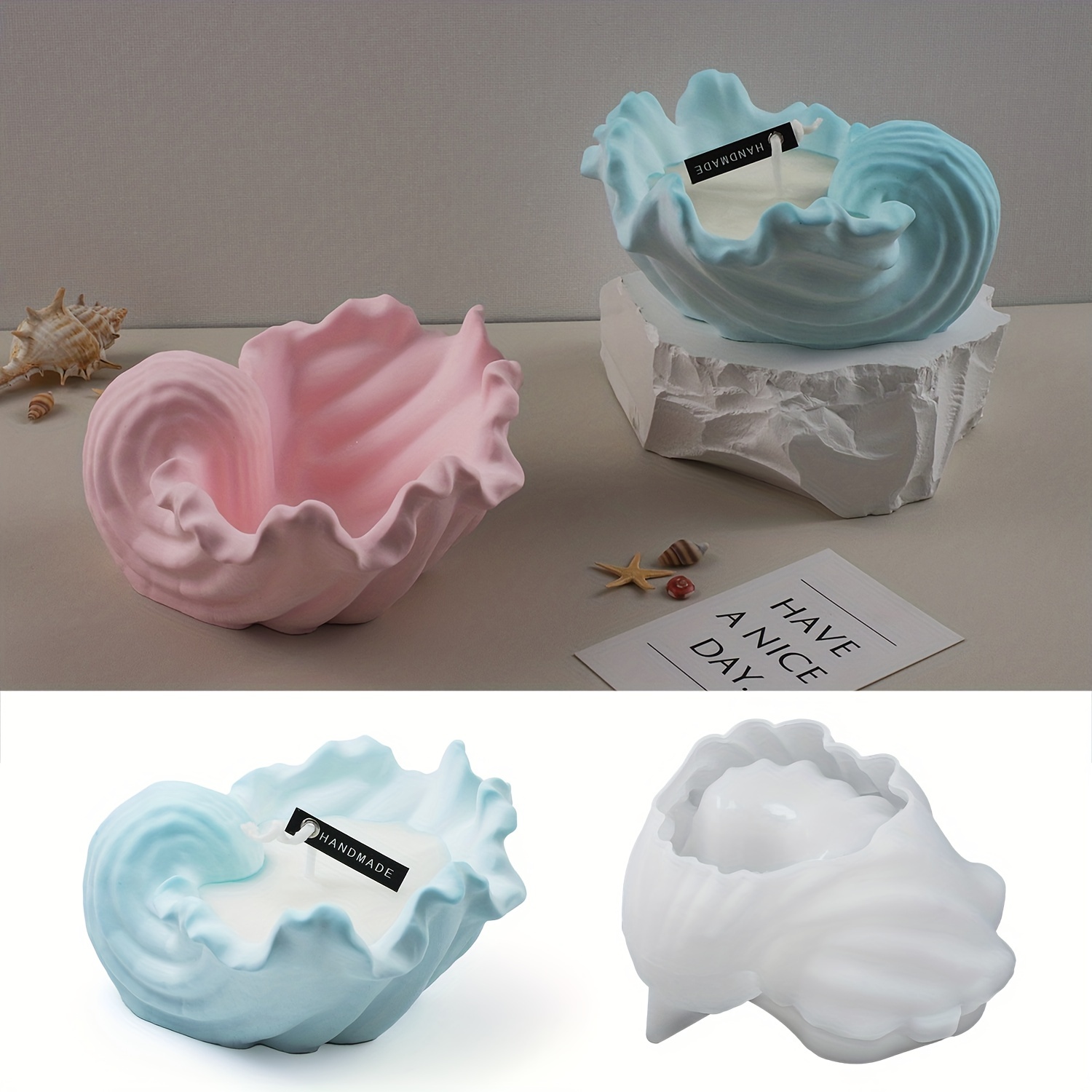 Concrete Shell Candle Cup Sili - Idli Steamer Mold incelemesi ve fiyatı
