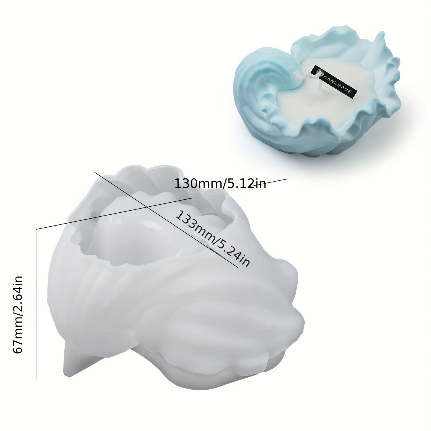 Concrete Shell Candle Cup Sili - Idli Steamer Mold incelemesi ve fiyatı