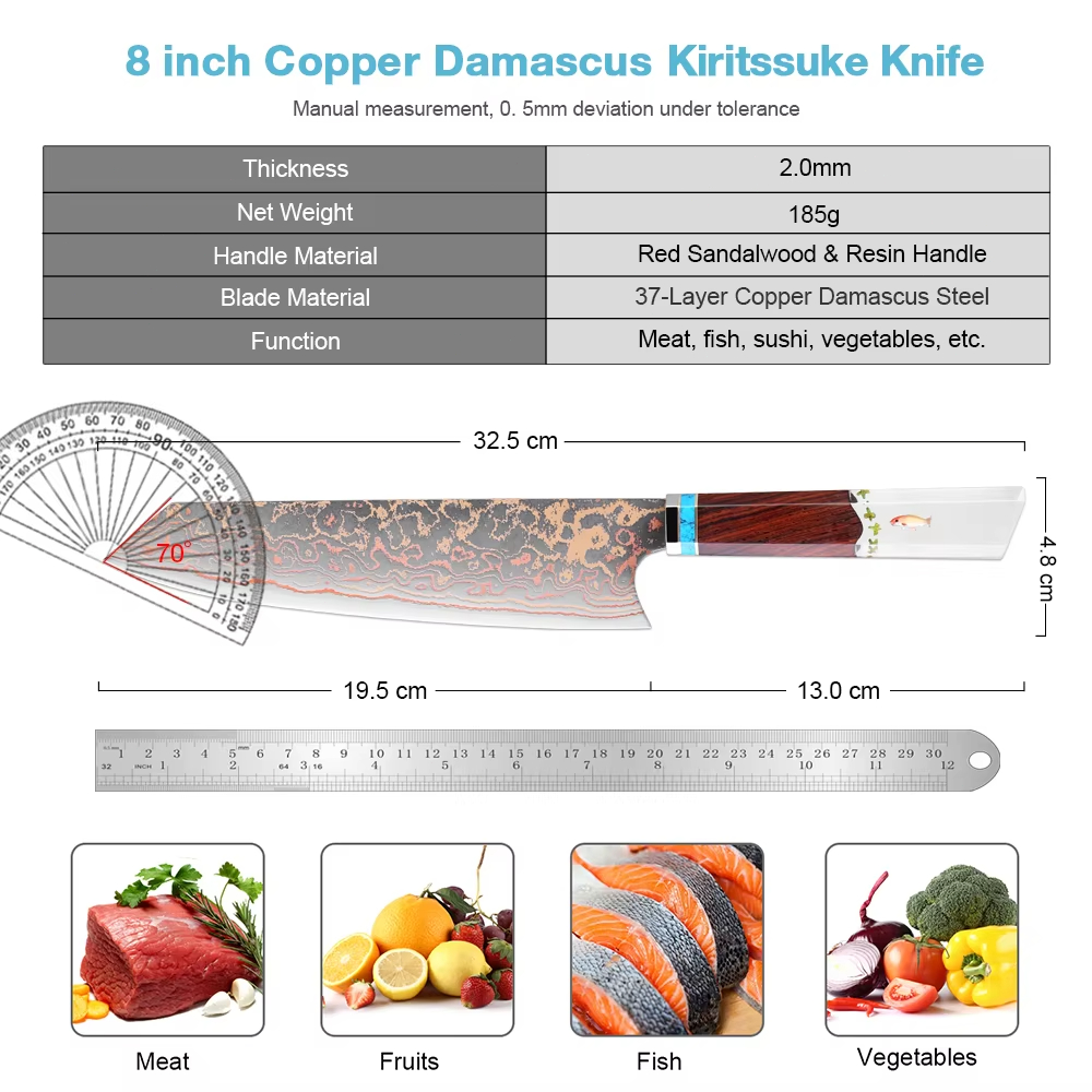 Kiritsuke Chef Knife,8 Inch, 3 - Home Cooking Japanese incelemesi ve fiyatı