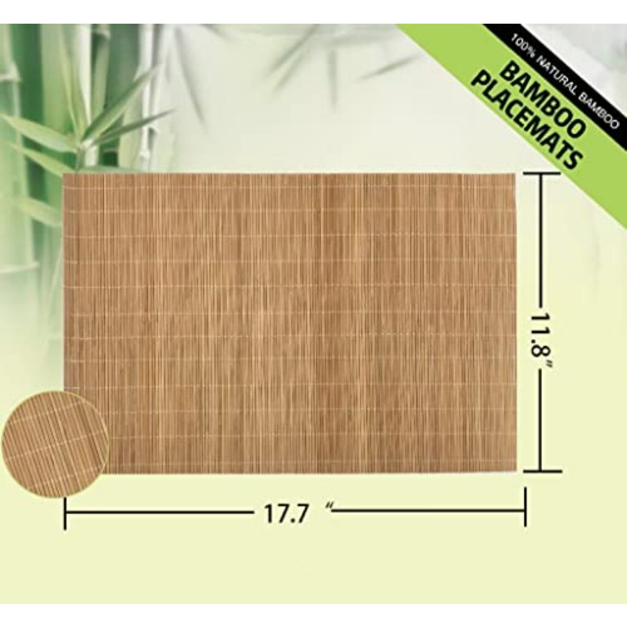 Set of 24 Bamboo Placemats 17. - Sushi Mat Bamboo incelemesi ve fiyatı