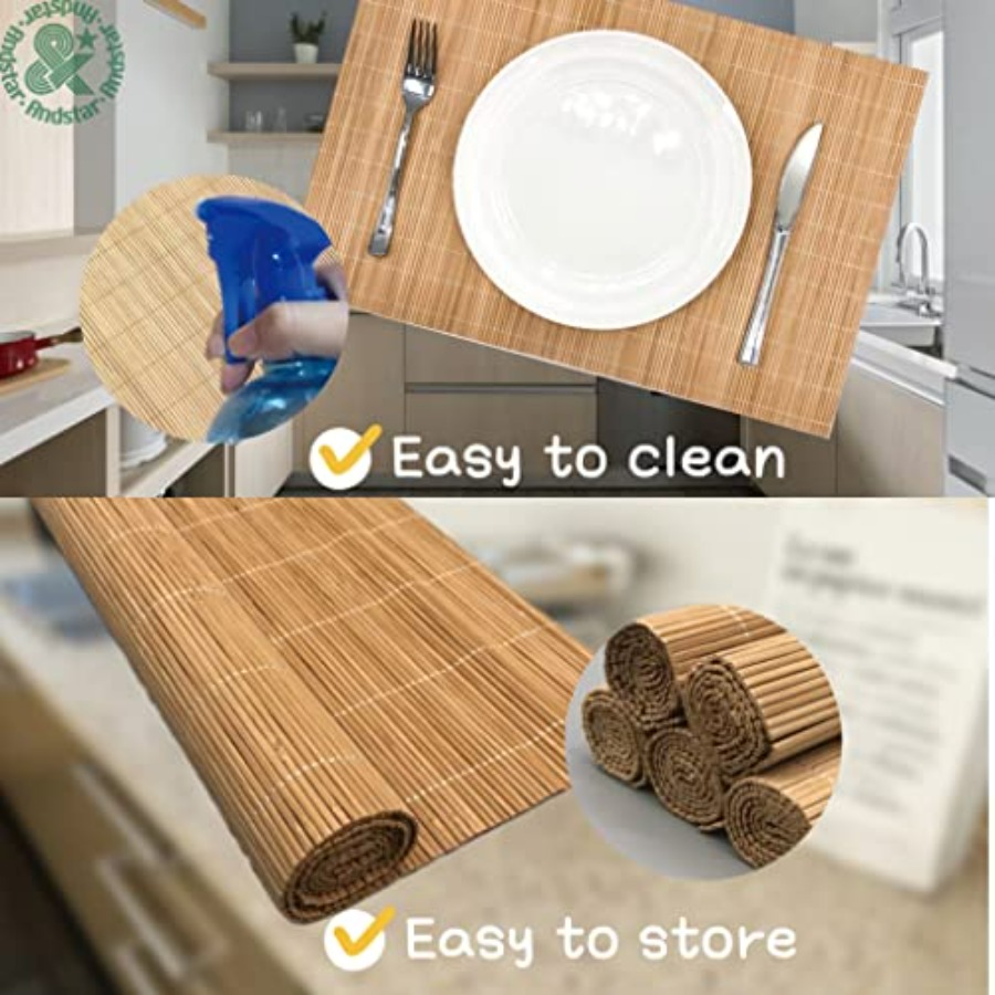Set of 24 Bamboo Placemats 17. - Sushi Mat Bamboo incelemesi ve fiyatı