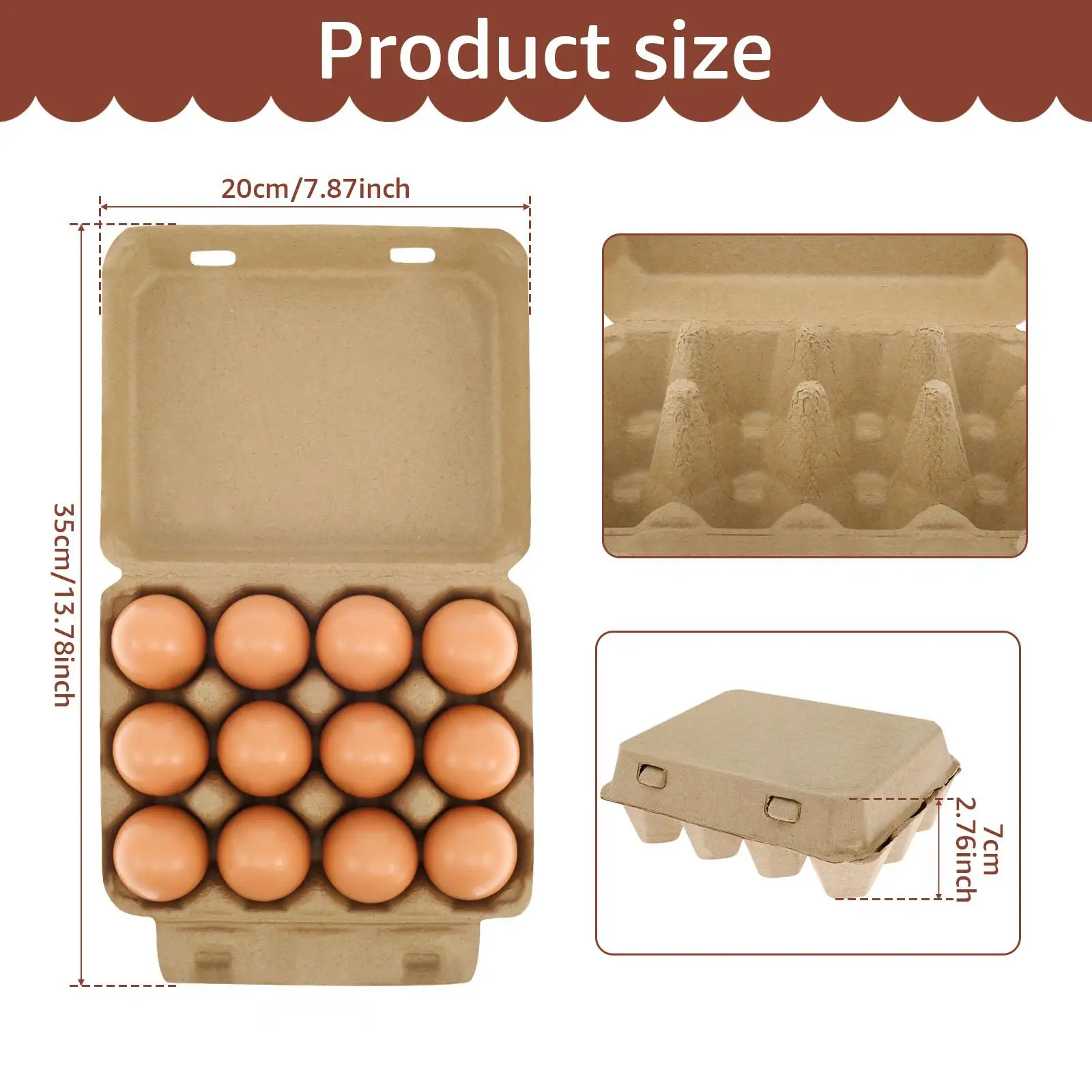 20/30Pcs Egg Boxes Cardboard f - Home Cooking Recipes incelemesi ve fiyatı