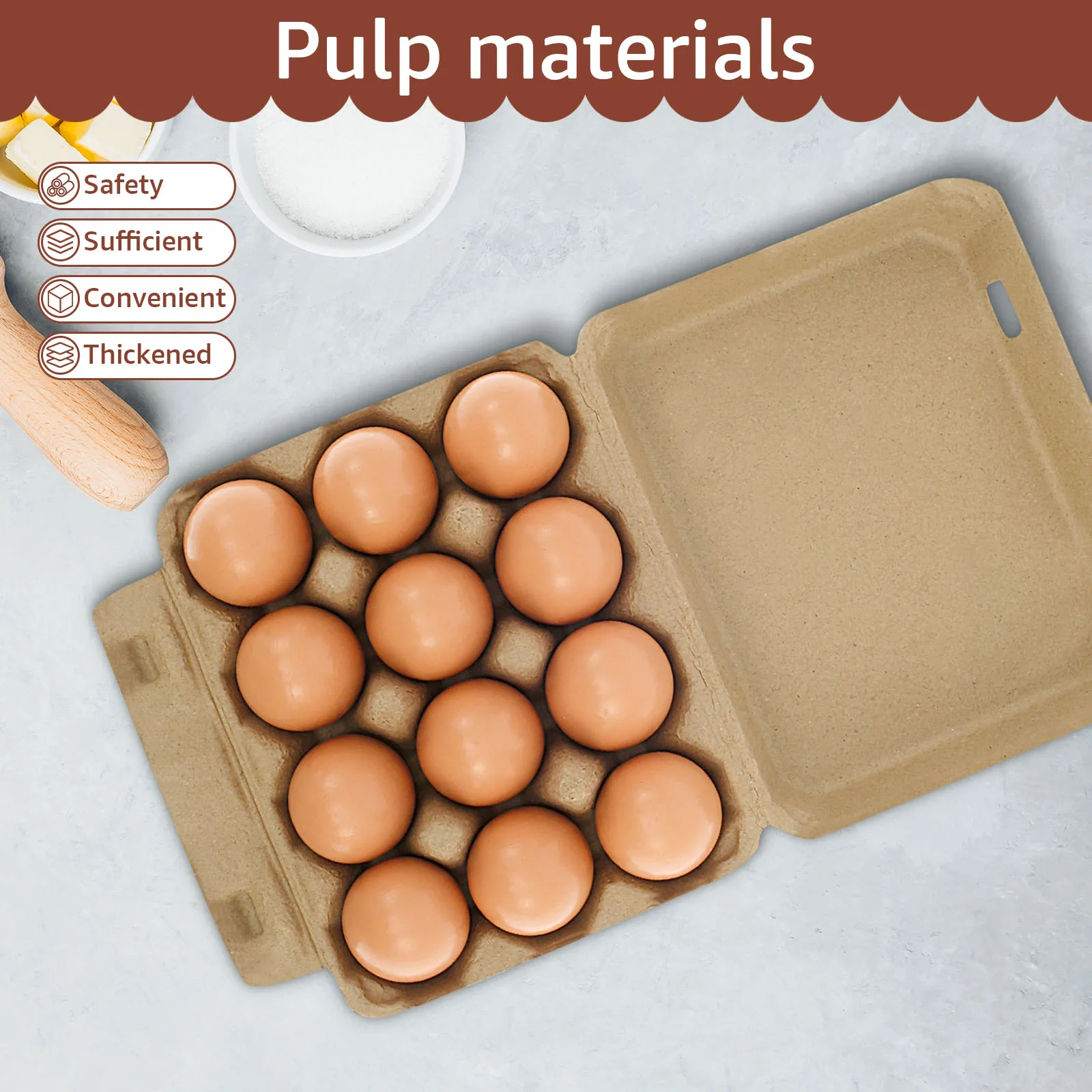 20/30Pcs Egg Boxes Cardboard f - Home Cooking Recipes incelemesi ve fiyatı