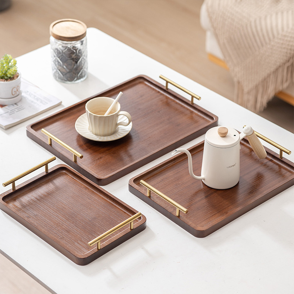 Wooden Serving Tray with Handl - Home Cooking Recipes incelemesi ve fiyatı
