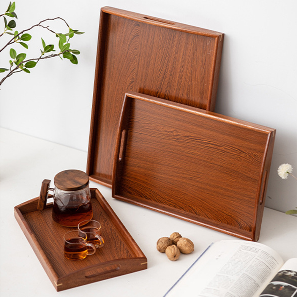 Wooden Serving Tray with Handl - Home Cooking Recipes incelemesi ve fiyatı