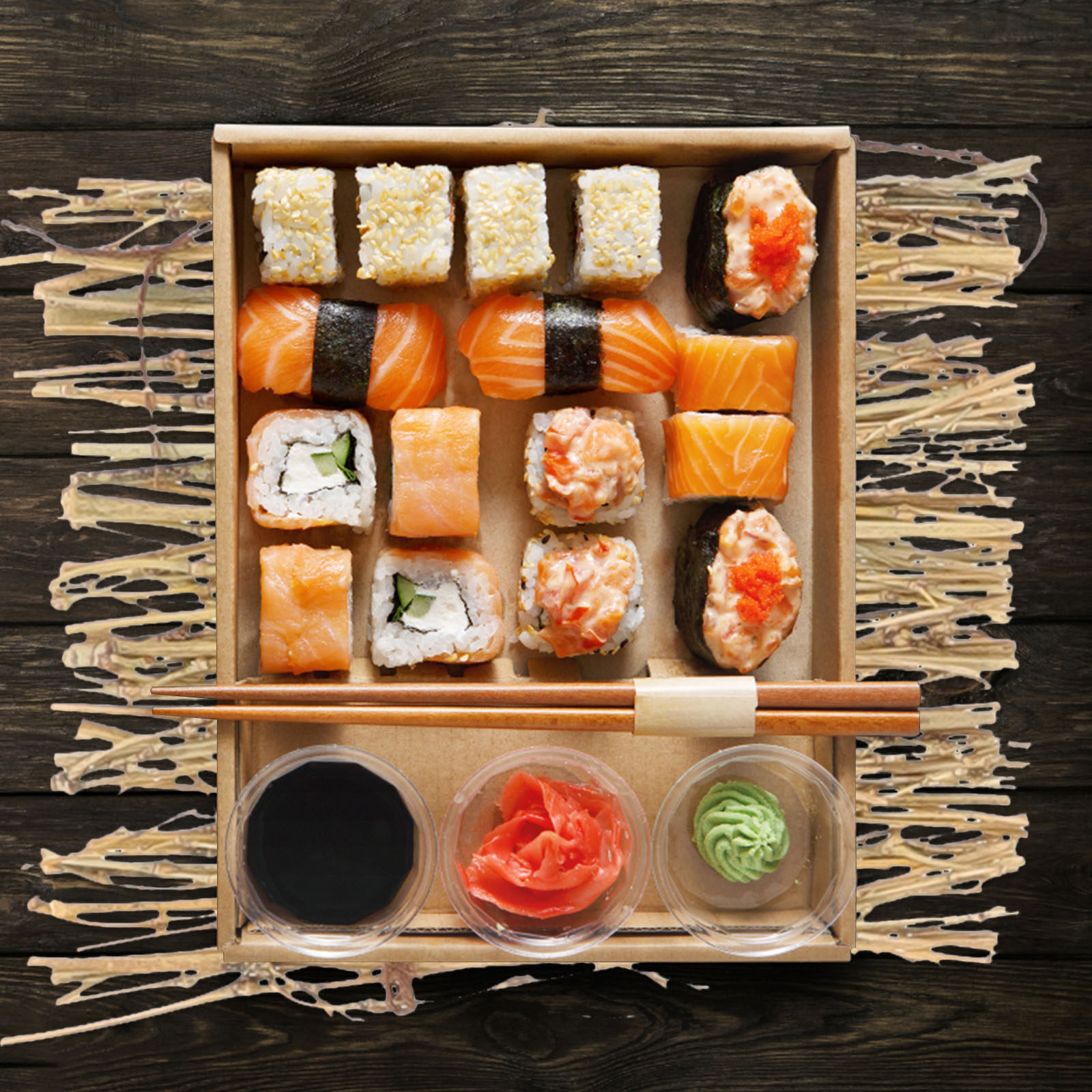 1Set Authentic Japanese Sushi  - Sushi Mat Bamboo incelemesi ve fiyatı