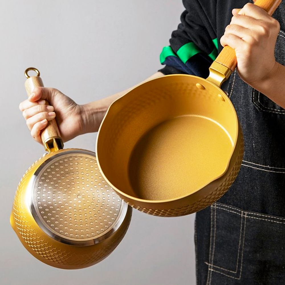 18/20/24cm Gold Soup pot Japan - Home Cooking Japanese incelemesi ve fiyatı