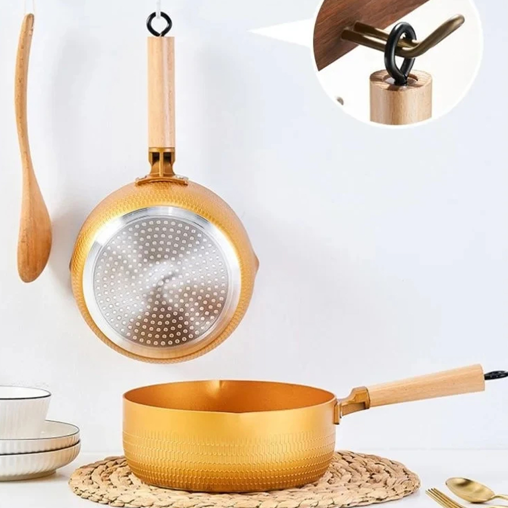 18/20/24cm Gold Soup pot Japan - Home Cooking Japanese incelemesi ve fiyatı